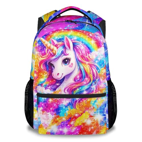 GiftoFLUX Kids Backpack for Girls Unicorn Backpack - Lightweight Girls Bookbag for Toddler Cute School Bag for Kindergarten Preschool Daycare (17 Inch)