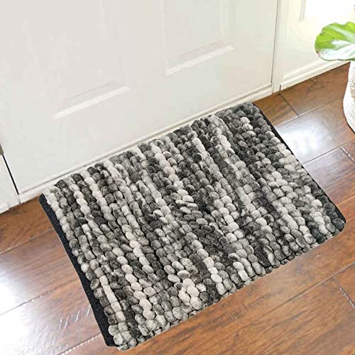 Image of Door Mats for Home | Door Mats for Home Entrance | Door Mat for Bathroom| Soft & Super Absorbent Mats for Shower | Washable, Non-Slip & Quick-Drying Mats (Pack of 2) (Multicolor 16)