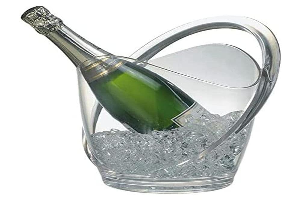 APS Wine/Champagne Cooler, Plastic, Transparent, 9 x 12 x 16 cm