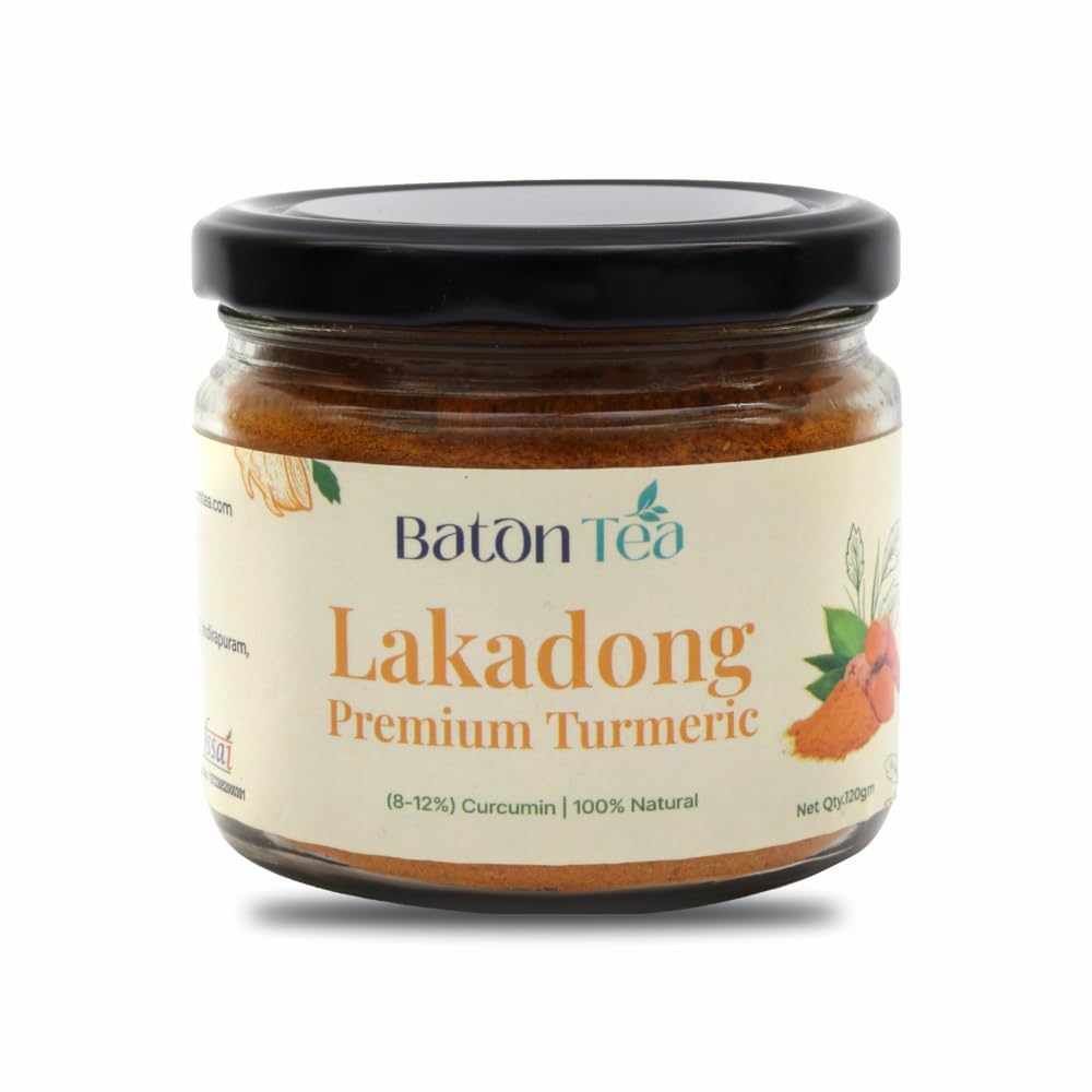 Baton Lakadong Turmeric Powder (240g) | Sourced from Lakadong Meghalaya | High Curcumin Content (8-12%) | Organic Haldi Powder | Natural Flavor and Aroma (B0CQPFY8ZB) Amazon Price History, Amazon Price Tracker