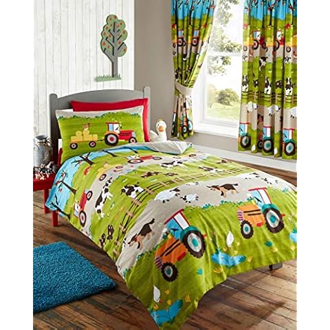 Kids Farmyard Animals Duvet Cover Set Cover