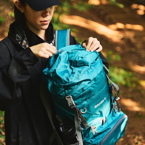 Mochila liviana deportiva portátil para senderismo 32L verde miniatura 5