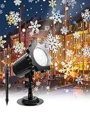 proyector led navidad amazon Instalación en interiores y exteriores: La base redonda y las pilas largas se pueden usar en interiores y exteriores. La lámpara del proyector se puede fijar bajo tierra. Una vez que se retira el pilote, también se puede instalar en la estructura utilizando fuertes abrazaderas de suspensión y cables de seguridad. Es posible que deba ajustar la distancia para obtener los mejores resultados.