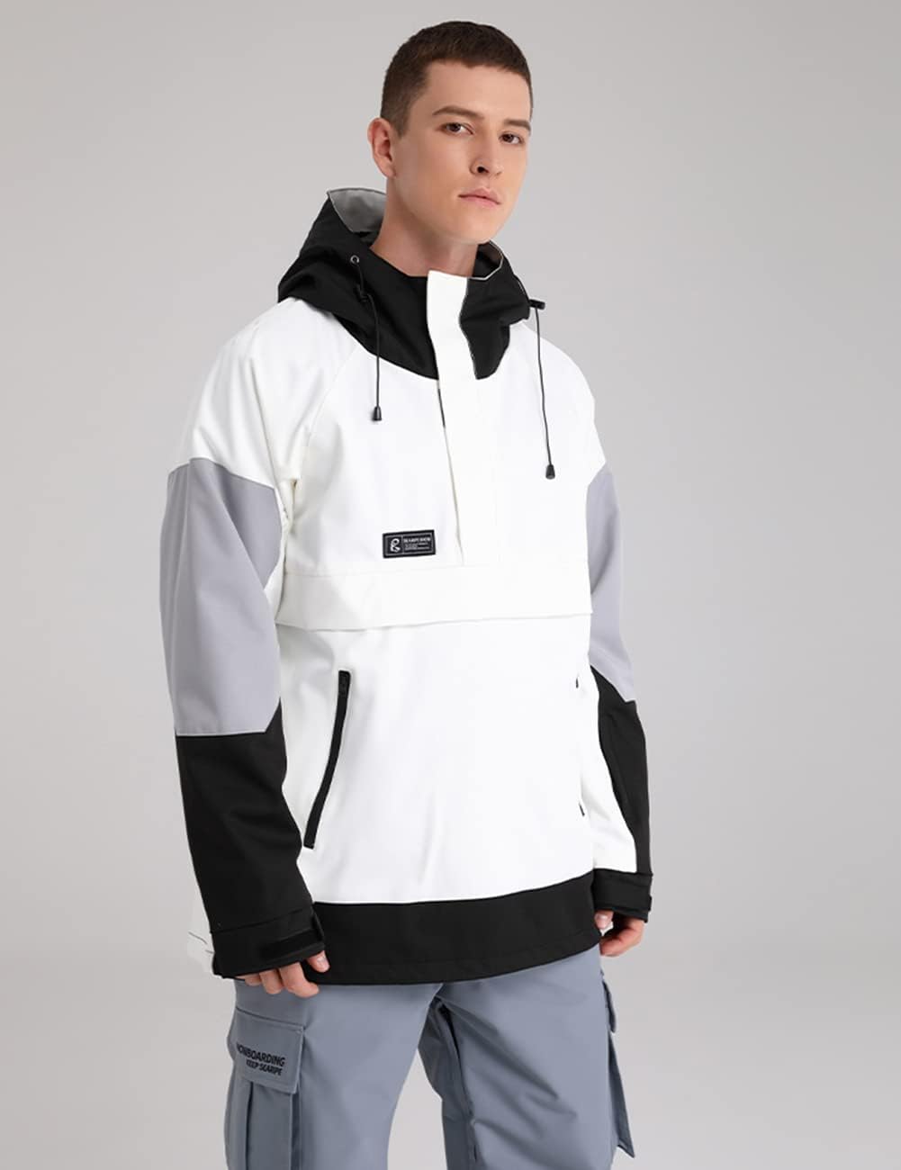 SEARIPE Womens Ski Jacket Mens Snow Jacket Waterproof Winter Snow Coat Couples Pullover Snowboard Hooded - Image 2