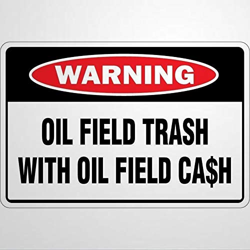 Hoyle Oil Field with Oil Field Sign Aluminum Metal Protected and to for Outdoors