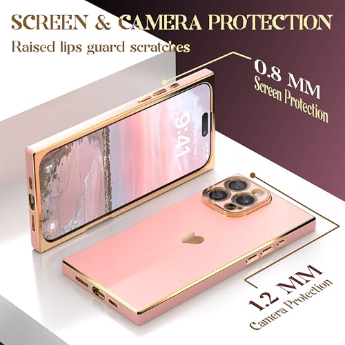 Coque iPhone 15 Pro Max robuste avec motif cœur anti-rayures
