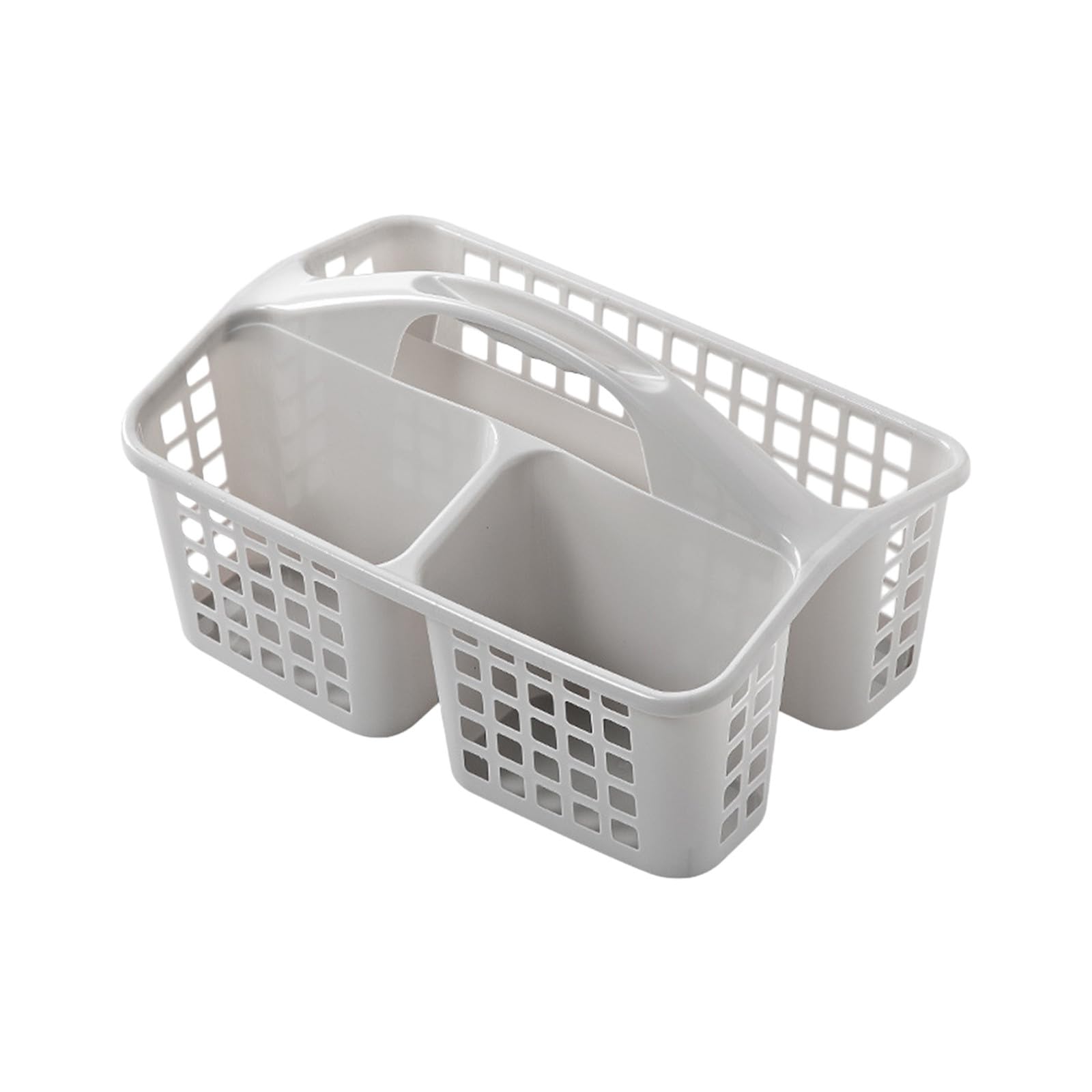 Aufmer Portable Shower Caddy Shower Caddy Dorm Divided Plastic Bathroom Caddy Storage with Handle Holds Soap Shampoo Hair