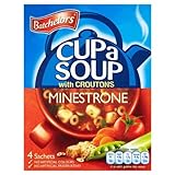 Batchelors Taza de sopa con picatostes Minestrone 4 sobres 9 x 94 g Batchelors