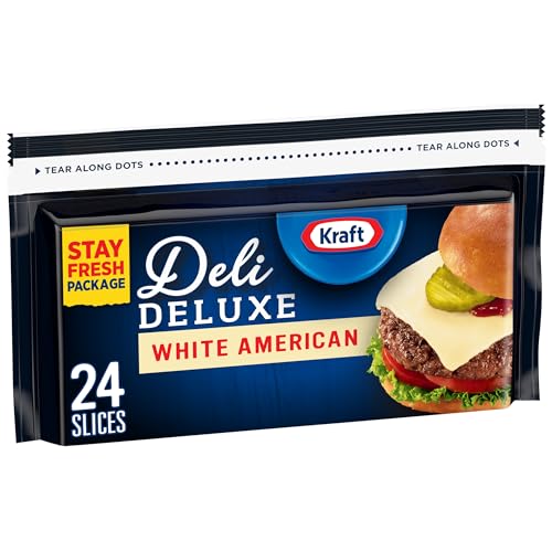 Kraft Deli Deluxe White American Cheese Slices (24 ct Bag)