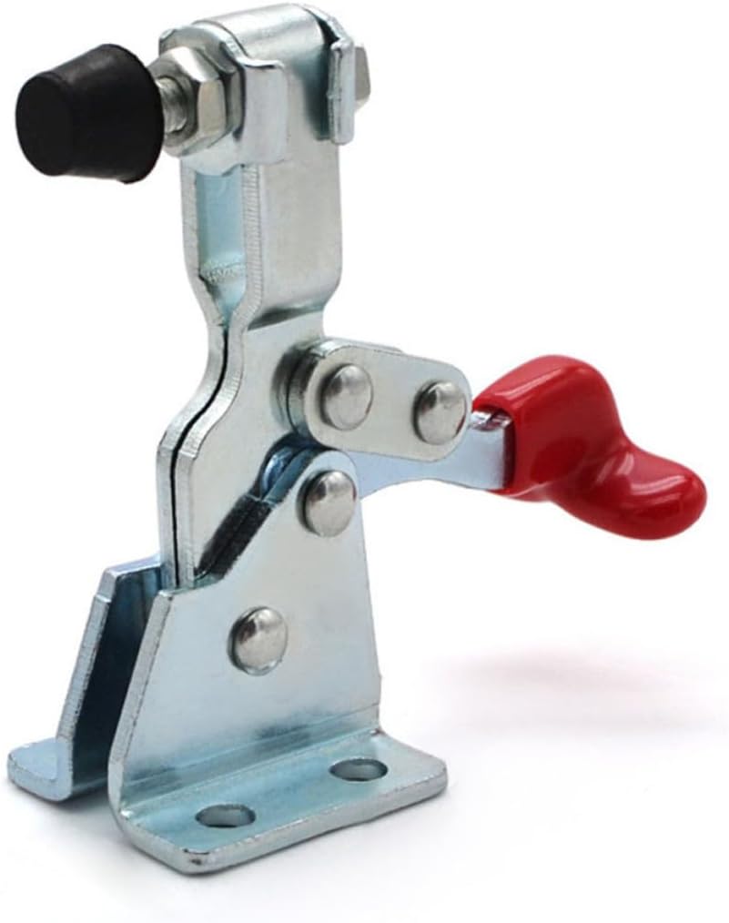 Iron Horizontal Toggle Clamp Quick Release Tool for Professional Use | Silver Finish, Vehicle Manufacturing Applications, Easy to Carry and Use