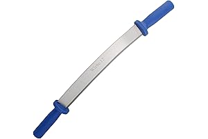 12 Inch Hide Tanning Fleshing Tool – Dual Handle Professional-Grade Kit