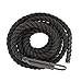 Get Out!™ Workout Fitness Climbing Rope 30’ Foot x 1.5” Inch in Black – Battle Rope for Outdoor and Indoor Gym Exercise