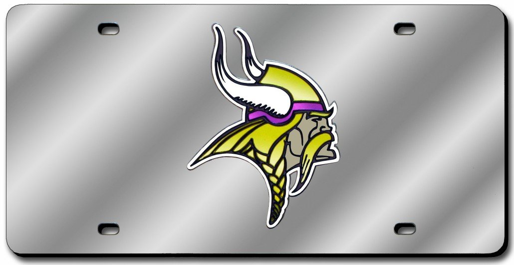 Minnesota Vikings Silver Laser Cut Tag