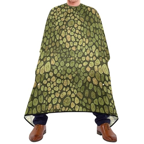 Capa de Barbería Impermeable para Hombre Kigai Green Pebble