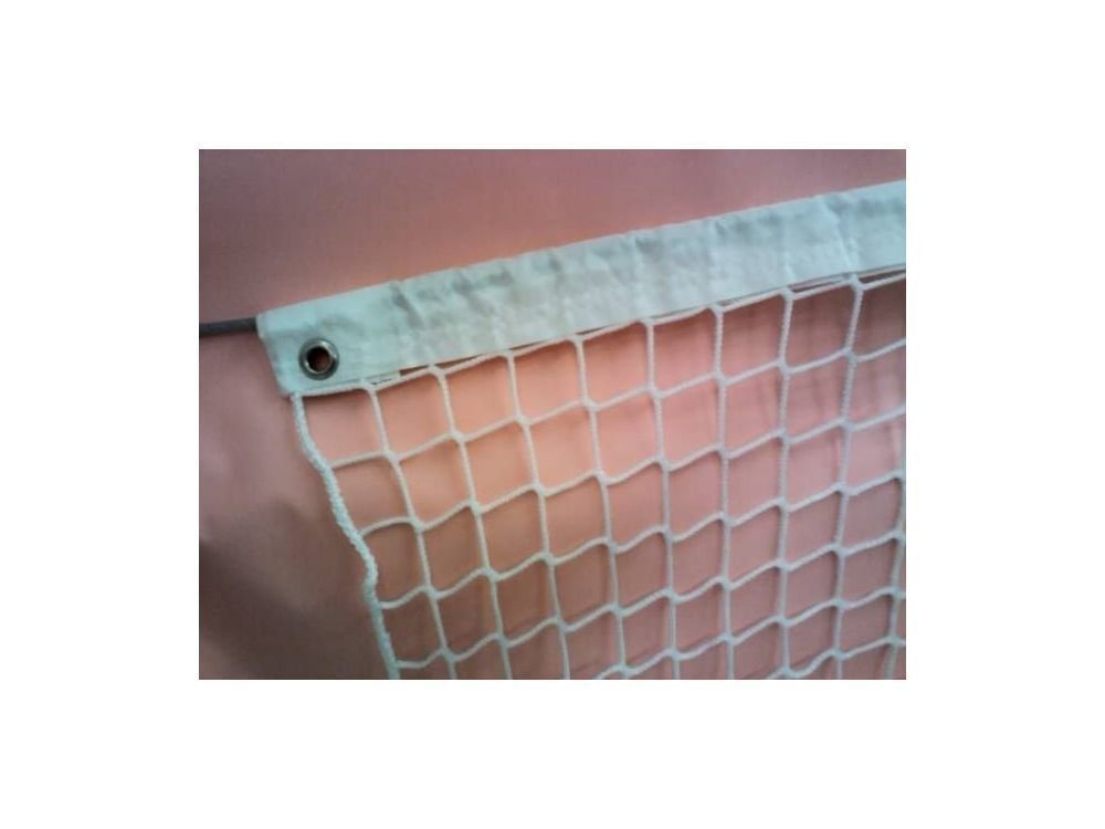 Red de Padel. PP Sin Nudos de 3 mm Ø con Cinta Blanca en el Perímetro. Red Blanca Reglamentaria. Polipropileno de Gran Durabilidad con Protección UV