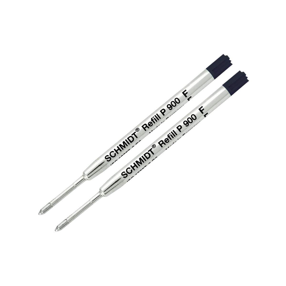 SCHMIDT 2 Pack - Refill Black-P900-Fine Tip Parker Style Ballpoint Refill