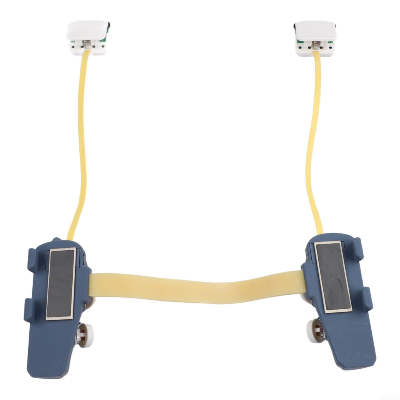 Controlador magnético para iPad con carcasa de impresión 3D, fijación rápida, varios botones y función de encendido continuo, portátil con correa de muñeca amarilla (12,4 ~ 13,5)