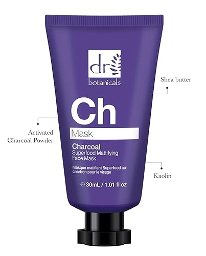 Miniatura 2 de Dr Botanicals Máscara facial matificante de carbón superalimento 1.01 fl oz.