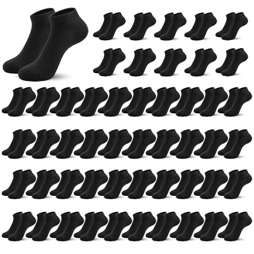 Thin Ankle Viscose Bamboo Low Cut Socks for Women Breathable Wholesale Lightweight Socks Bulk Family Pack 50 Pairs