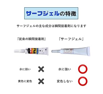 Amazon | 世界初! 簡単サーフボードリペア 【サーフジェル単品