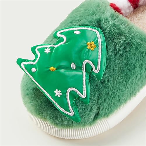 Toddler Baby Boys Girls Warm Cozy Cotton Winter Booties Christmas Tree Non-slip Soft Sole Slippers Crib Shoes4