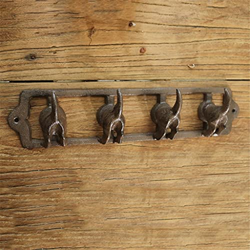 XYZMDJ Rétro Fonte en Fer forgé Crochet Crochet Manteau Crochet Queue décoration Crochet Crochet vêtements Magasin décoration Mural Crochet