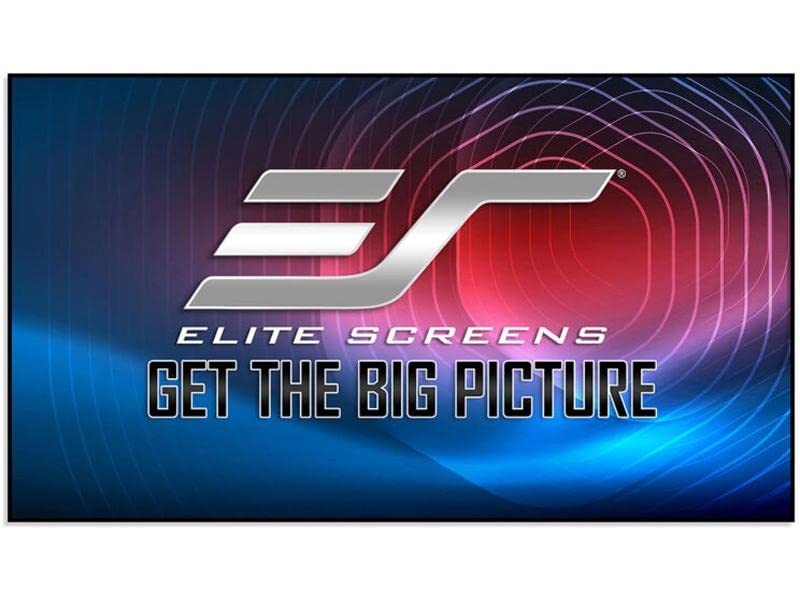 Elite Screens Aeon CineWhite A8K, 150" Diag, 16:9 Aspect Ratio, ISF Certified 8K Ultra HD Home Theater Fixed Frame Edge Free Projection Sound Transparent Perforated Weaved Screen, AR150H-A8K
