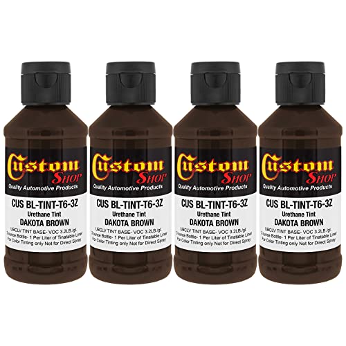 Image of Custom Coat 3 Ounce, Dakota Brown, Bed Liner Tint Concentrate, 4 Pack