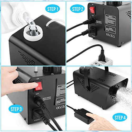 snow machine snowflake making machine - 800w artificial fake snow machine with wireless remote control for indoor outdoor party wedding stage backyard holiday