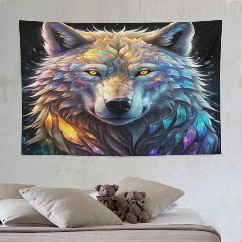 Tapisserie murale loup pour habiller un mur vide avec élégance