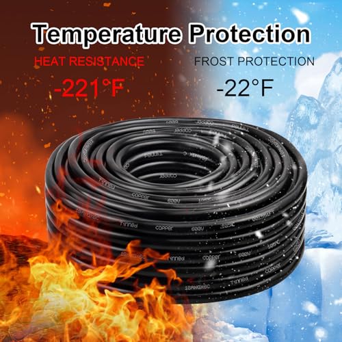 Image of 18 Gauge 6 Conductor Electrical Wire, 18 AWG Tinned Copper Stranded PVC Cable, Waterproof /Flexible /Low Voltage Extension Cord for Automotive, Marine, Solar, LED Lighting (50FT)