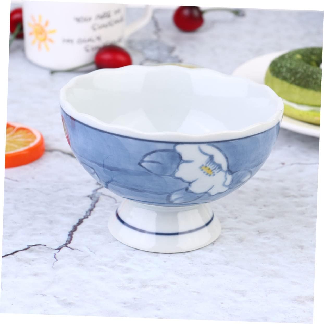 Trifle Bowl Ceramic Rice Bowl High Cooking Bowls Japanese Style Bowl Ceramic Cereal Bowls Japanese Soup Bowl Porcelain Soup Bowl Pasta Bowl Ceramic Desserts Bowls Food ice Cream Bowl