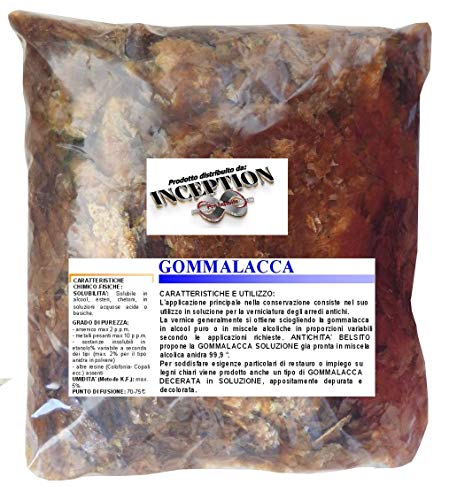 Inception Pro Infinite 1Kg Gommalacca - Resina Naturale - Ambrata Decerata in Scaglie - Vegetale
