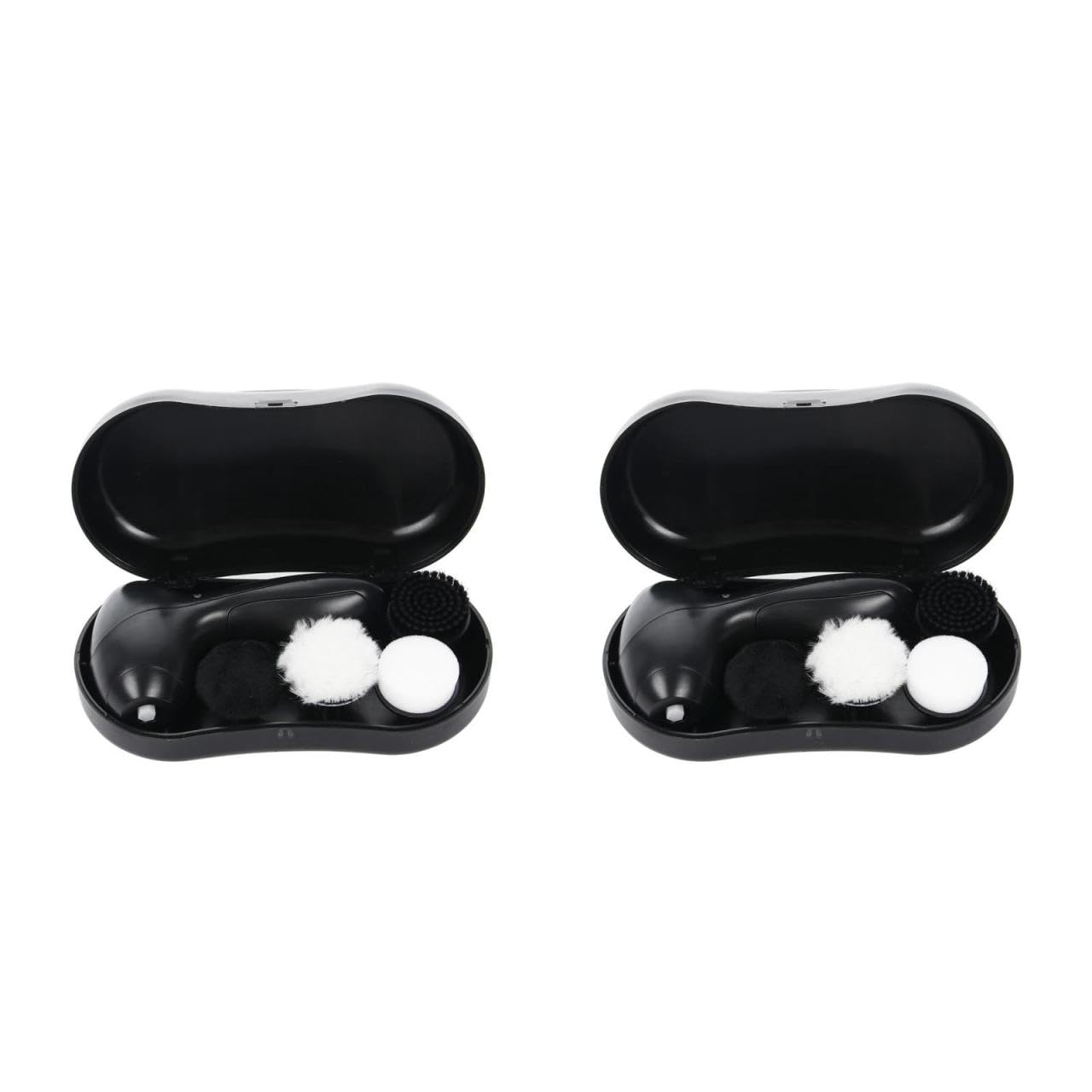 PACKOVE Lot De 2 Polisseuses À Chaussures Portables Brosses À Cirer Les Chaussures Brosses À Cirer Les Kit De Polissage du Cuir Portable Brosse d'entretien des