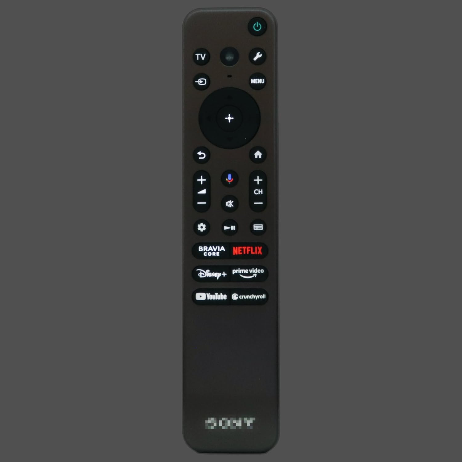Dan's Originals RMF-TX910U pilot zdalnego sterowania z podświetlanymi klawiszami, głosem, metalowa obudowa premium, kompatybilna z telewizorami Sony (2023 i 2024) – RMFTX910U