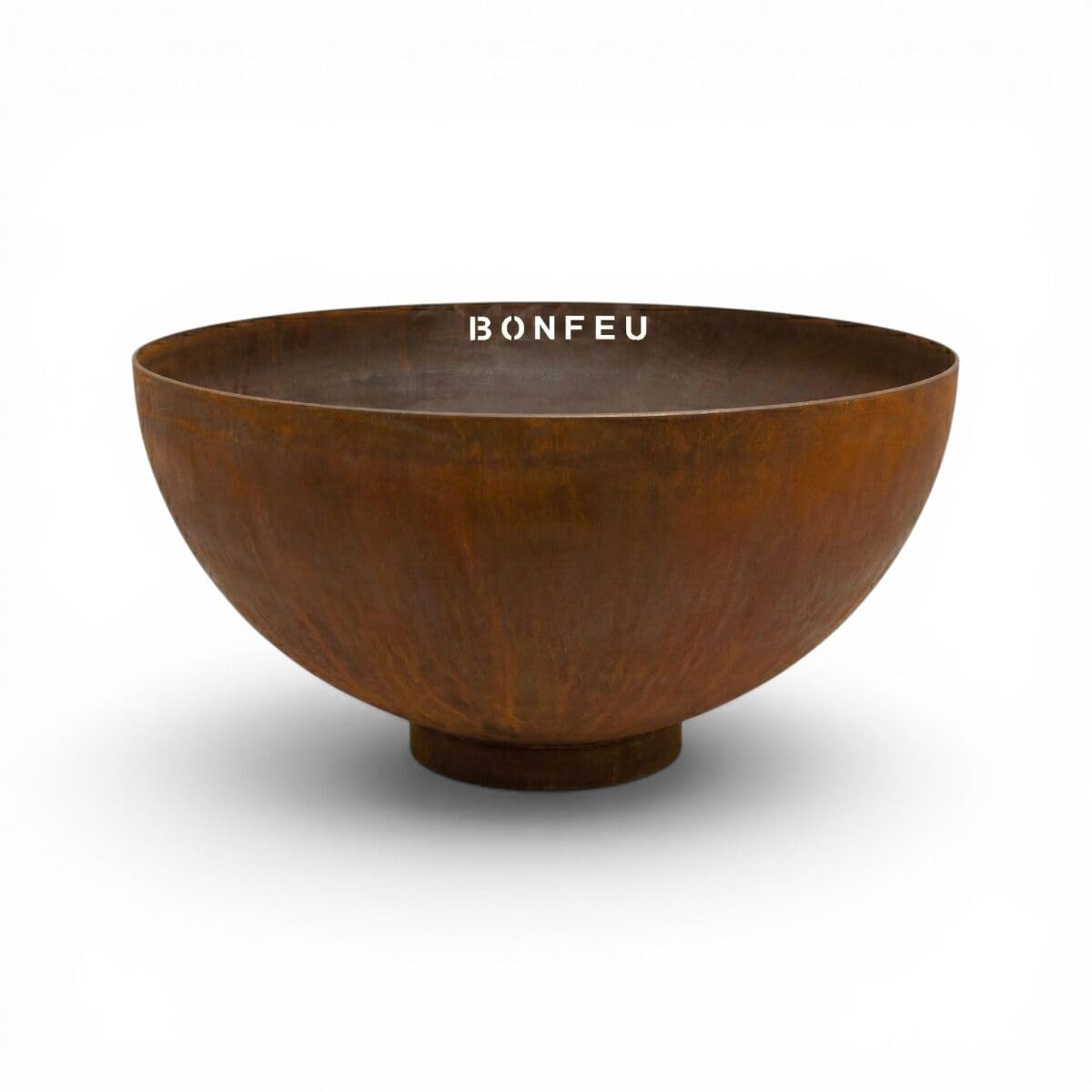 BonFeu BonBowl Pro Brasero en acier Corten – Brasero design robuste pour jardin et terrasse – Résistant aux intempéries et durable (par 80 cm)