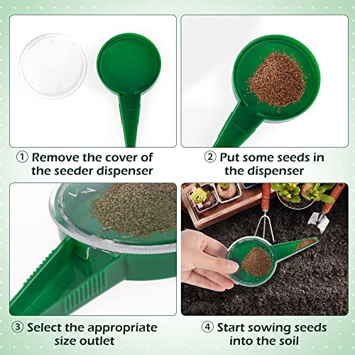 Herramienta de siembra manual para semillas pequeñas TXIN 2 piezas miniatura 4