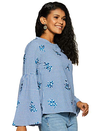 Image of Rare Women's Checkered Regular Fit Blouse