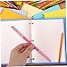 NUOBESTY 20pcs Plastic Loose-Leaf Clips for Paper Binding Smooth and for School Office and Home Use