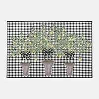 Algopix Similar Product 6 - Hand Painted Black Lemon Tree Doormat