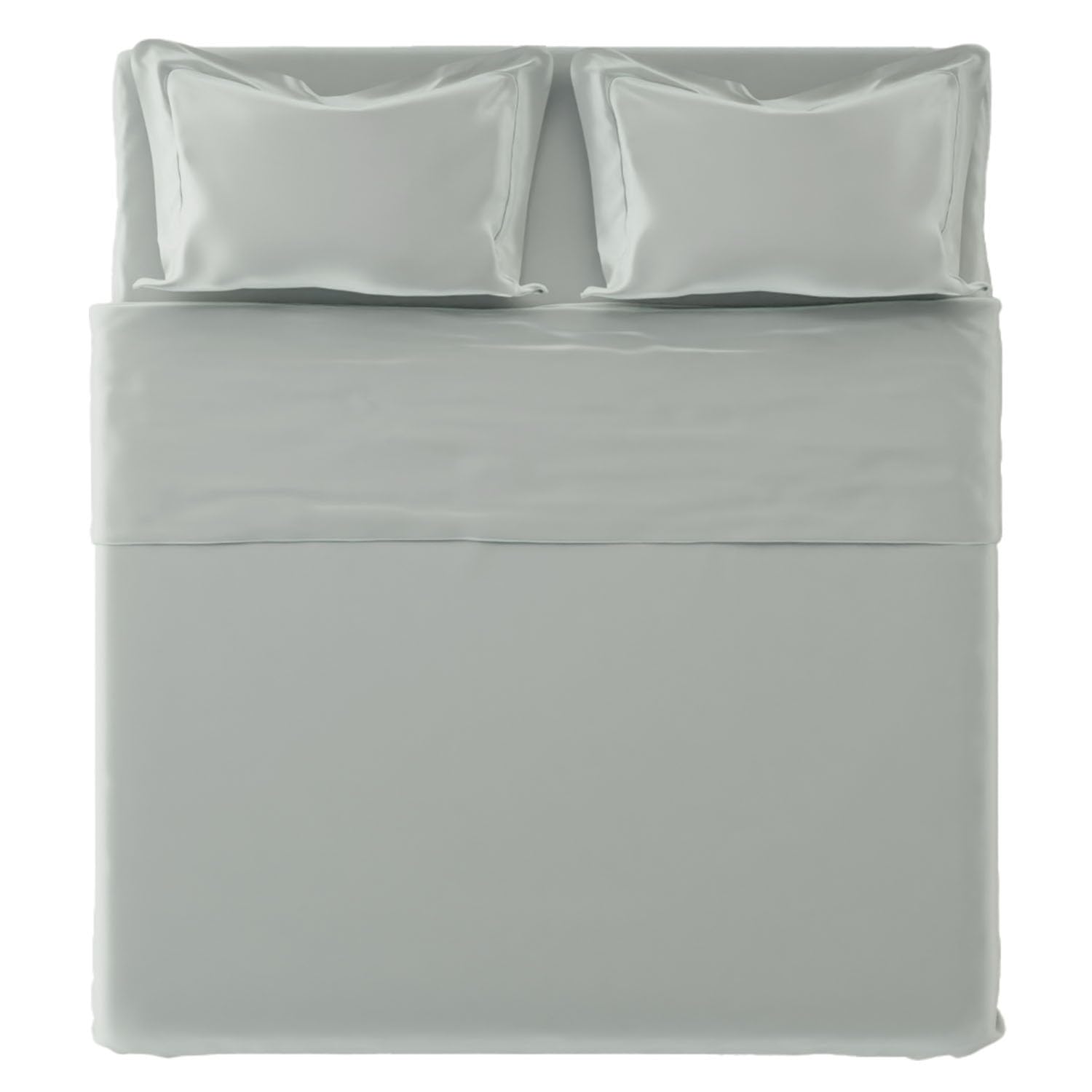 domus&trend - Completo Letto Matrimoniale KingSize con Lenzuola Matrimoniali Cotone Percalle 270x300 + 1 Lenzuolo con Angoli Coprimaterasso Sotto 200x200x30 + 2 Federe Cuscino Letto 50x80 (Verde)