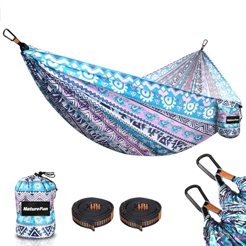 NATUREFUN Hamaca Ultraligera para Camping (275x140 cm)...