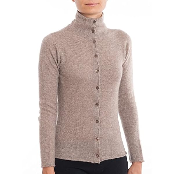 DALLE PIANE CASHMERE - Bomber met knopen van 100% kasjmier, voor dames