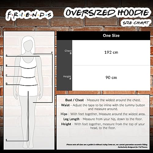FRIENDS Hoodie Blanket Women, Sherpa Fleece Oversized Hoodie Poncho(Black) - Image 4