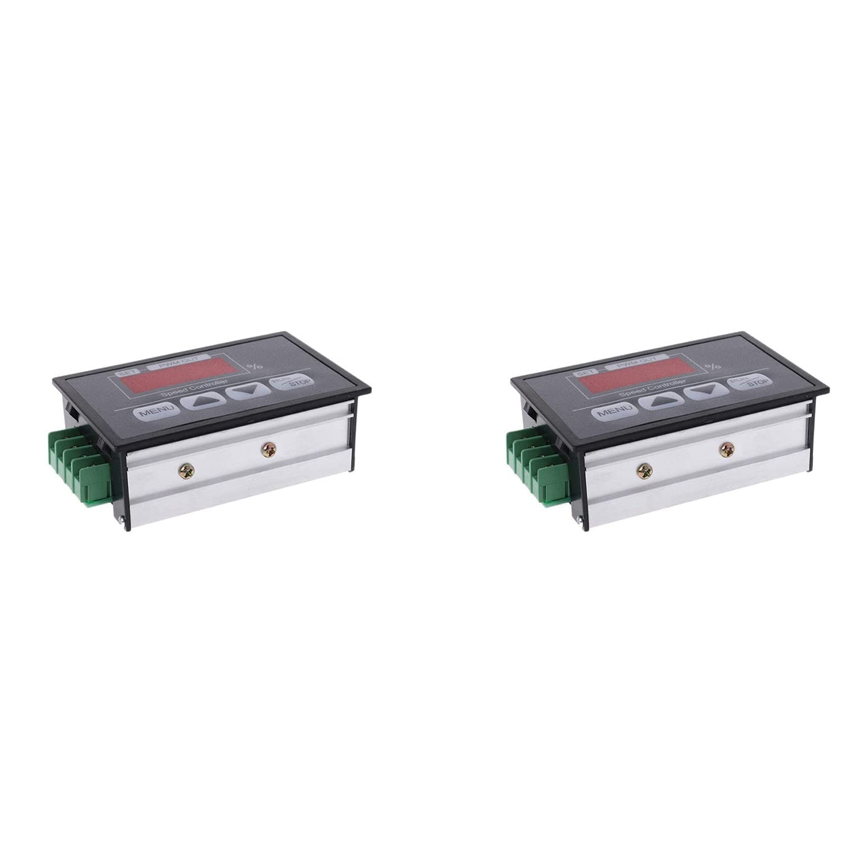 Jnchdghwa As Shown 2X 6-60V Pwm Dc Motor Speed Controller With Digital Display Panel Button Governor