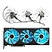 MAHIE New FD9015U12D Hellhound RX 6700 XT GPU Fan，Fit for PowerColor Hellhound AMD Radeon RX 6700 XT Gaming Graphics Card Cooling Fan Cheerfully (Color : Fan-A)