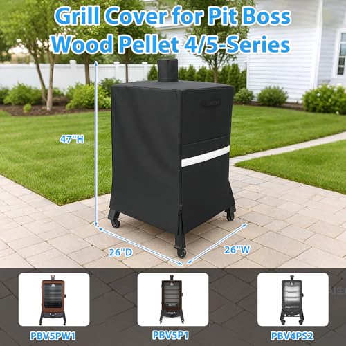Image of Utheer Smoker Cover for Pit Boss Vertical Smoker, 600D Waterproof