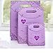 Hybsk 1000pcs Purple Heart Stickers 30mm Love Labels for Crafting Scrapbooking (Purple)