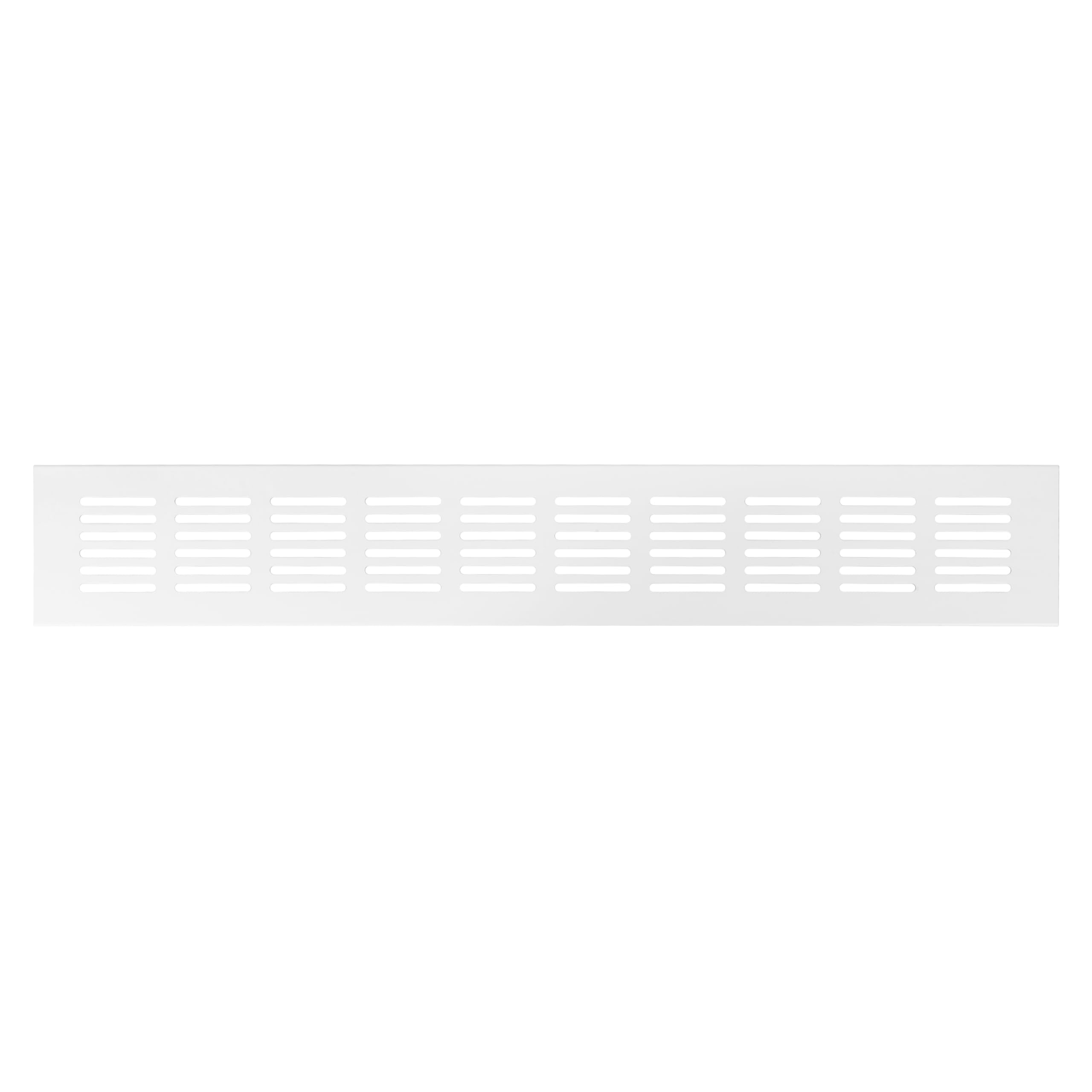 Repa Market Ventilation Grille White 400 x 60mm (Frame Size) – Aluminum Air Vent Cover for Kitchen Plinth, Cabinet, Door, Floor, Wall – Elegant Furniture Vent Register – Indoor Air Flow Grill