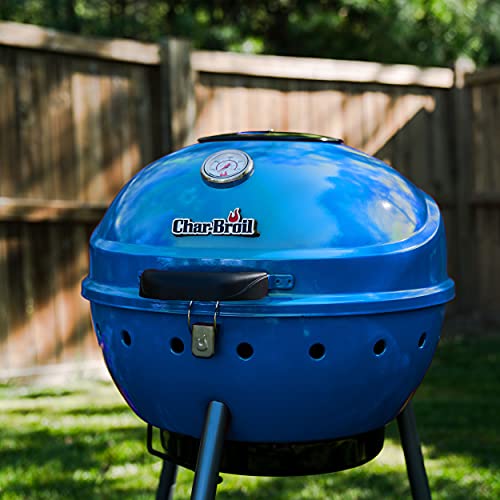 Char-Broil 21302145 Kettleman Tru-Infrared Charcoal Kettle Grill, Blue #TOP5